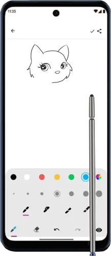 Miniatura 3 de Paquete de 2 bolígrafos de repuesto para Moto G Stylus 2022 para Motorola Moto G Stylus 5G (2022) XT2215-1, XT2215-4, azul crepúsculo
