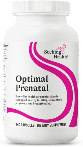 Cápsulas Optimal Prenatal, sin hierro, fórmula médica, para mejorar la salud, 240 cápsulas vegetarianas