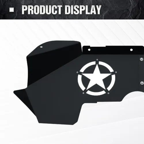 Miniatura 7 de YZONA Forros de guardabarros internos delanteros compatibles con Jeep Wrangler JK y JKU Unlimited Sport Sahara Rubicon 2007-2018, estilo de pernos