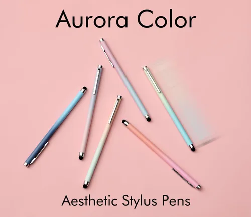 Miniatura 2 de Linfanc - 6 unidades de lápices capacitivos Stylus para iPad y iPhone - Lápices capacitivos de alta sensibilidad y precisión para todas