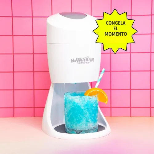 Miniatura 5 de Hawaiian Shaved Ice, Máquina Trituradora de Hielo y Paquete de Jarabes para Fiesta , Blanco