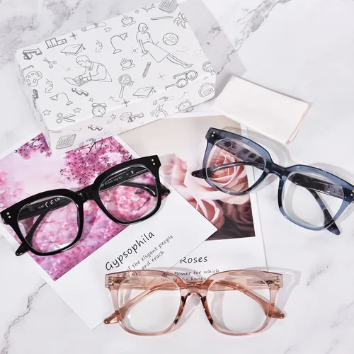 Miniatura 7 de Gafas de lectura de gran tamaño para mujeres y hombres, marco grande, cuadrado, bloqueo de luz azul, para lectura de computadora, bisagra de resorte
