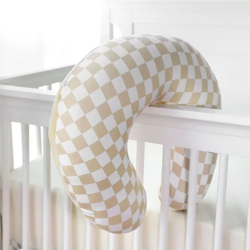 Miniatura 7 de DILIMI Funda de almohada de lactancia, funda de lactancia suave y elástica para almohada de lactancia, 1 paquete reversible extraíble para bebé niño
