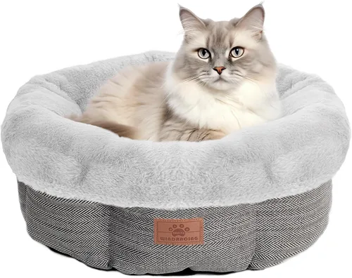 Miniatura 10 de WINDRACING Camas para gatos de interior, cama para gatitos, cama para perros de razas extra pequeñas, cama para cachorros, cómoda y duradera