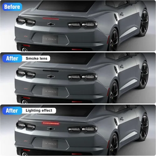 Miniatura 3 de Camaro LED 3ra Tercera Luz de Freno, Luz de Parada de Montaje Alto Central Trasera para Chevy Chevrolet Camaro Gen6 2016 2017 2018 2019 2020 (1PC)