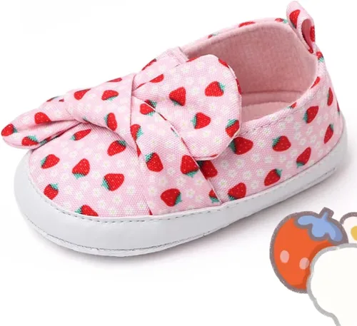 Miniatura 7 de Baby Girls Shoes Infant Shoes, 1 Year Old Birthday Walking Shoe for 0-12 Months, Easy Wear Non Slip Lightweight Baby Indoor Outdoor Sneakers