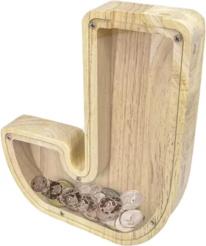 Miniatura 11 de FixtureDisplays® Alcancía de madera para gatos, alcancía de ahorro para niños, bonita moneda de recuerdo para niños y niñas, es un regalo único
