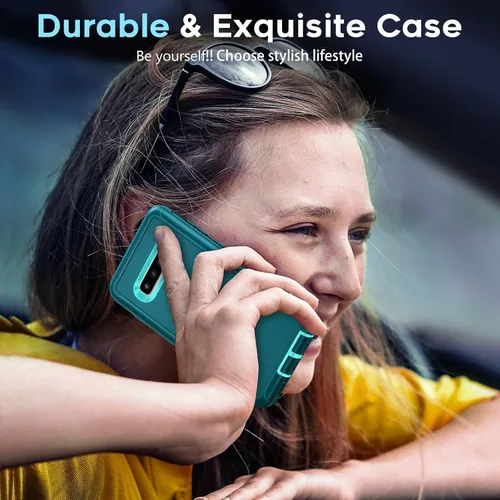 Miniatura 6 de LeYi Funda compatible con Samsung Galaxy S10+/ Plus: funda resistente 3 en 1 Galaxy S10 Plus, funda para Samsung S10 Plus de grado militar, funda a