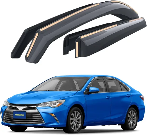 Miniatura 12 de Goodyear - Deflectores de ventana de canal irrompibles para Toyota Sienna 2011-2020, protectores para la lluvia, viseras para la ventana del auto