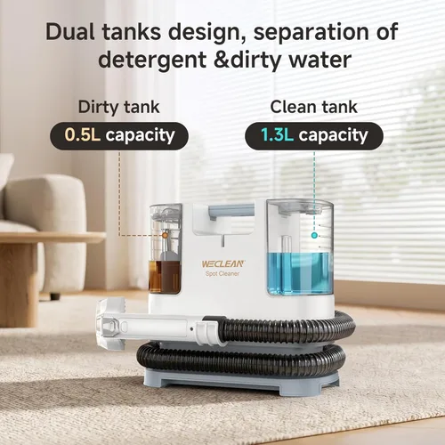 Miniatura 4 de WECLEAN C1 Extractor portátil para sofá y alfombra Limpiador de tapicería para limpieza profunda Blanco