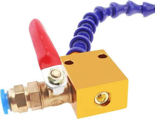 Miniatura 8 de CLAHJQX - Sistema de pulverización de lubricación de refrigerante de niebla, boquilla redonda bifurcada de doble cabeza, sistema de pulverización