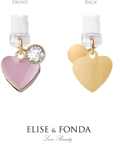 Miniatura 4 de ELISE & FONDA CP143 Puerto de carga USB anti polvo enchufe pequeño corazón rosa amor colgante encanto teléfono para iPhone 11/XS MAX/XR/X/8