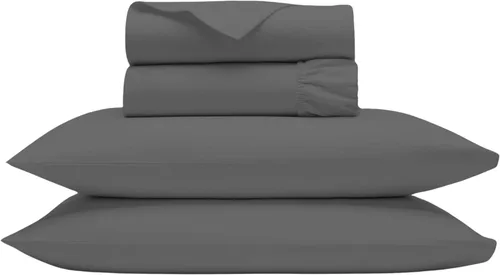 Sábanas Queen de Algodón Egipcio, Sábanas de Algodón Egipcio de 1000 Hilos Tamaño Queen, Bolsillo Extra Profundo de 18" Sábanas Queen, Juego de 06 -