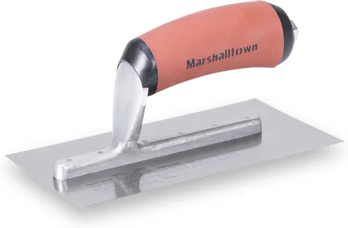 Miniatura 9 de MARSHALLTOWN - Mini paleta de margen, hoja de acero al carbono de 8 x 3 pulgadas, paleta de acabado de hormigón para escalones y encimeras