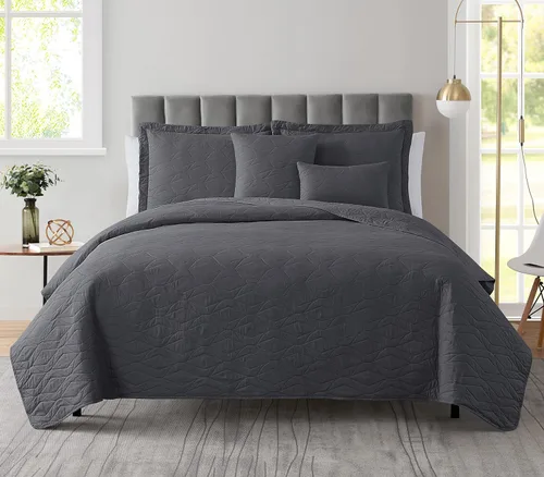 Miniatura 33 de Clara Clark Quilts Tamaño Twin - Juego de Cubrecama Colcha para Todas las Estaciones, Tejido Pinsonic Juego de Ropa de Cama Ligera - Juego