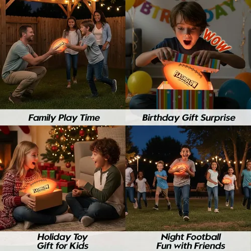 Miniatura 7 de Fútbol luminoso para niños: brilla en la oscuridad - Juguetes para niños adolescentes de 8 a 15 años - Ideas de regalo para cumpleaños, Navidad