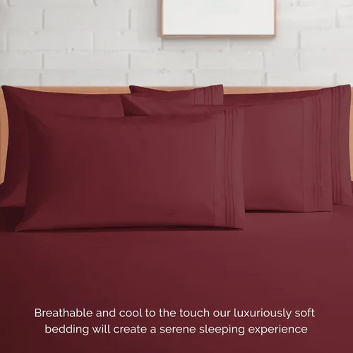 Miniatura 7 de Elegant Comfort Lujoso juego de ropa de cama de microfibra suave de calidad prémium 1500 hoteleras, resistente a las arrugas y a la decoloración