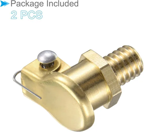 Miniatura 6 de Tapa de copa de aceite de grasa de resorte de cobre, Rosca M6x1 Contenedor de aceite Oiler Torno Máquina Accesorios de potencia