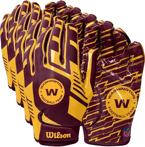 Miniatura 8 de Wilson NFL - Guantes de fútbol americano con ajuste elástico, tallas para jóvenes y adultos