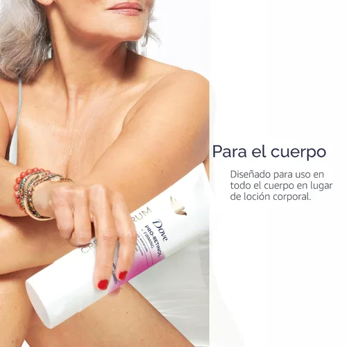 Miniatura 4 de Dove Suero Crema Pro-Retinol + Reafirmante para Elasticidad y Firmeza, con Péptidos de Colágeno, Niacinamida y Antioxidantes, Loción, 8 oz