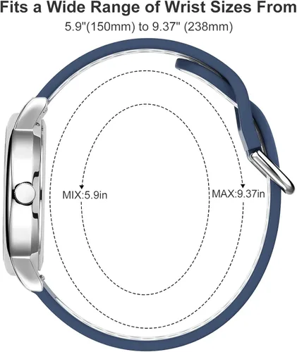 Miniatura 3 de GOLDEN HOUR Reloj de enfermera impermeable para profesionales médicos, estudiantes, mujeres y hombres, esfera luminosa de fácil lectura, 24 horas