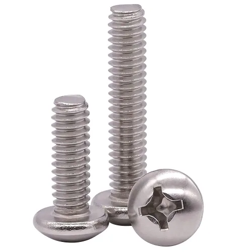 Miniatura 8 de Tornillo de máquina de cabeza cilíndrica #2-56 x 1/4", ranurado Phillips, acero inoxidable 304 18-8, acabado brillante, rosca completamente