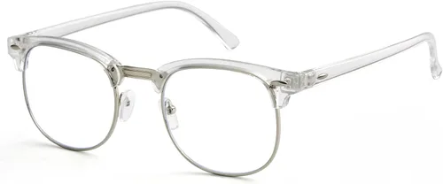 Miniatura 11 de Lentes de bloqueo de luz azul para mujeres y hombres, clásicos, semi sin montura, falsos nerd anti rayos azules para computadora