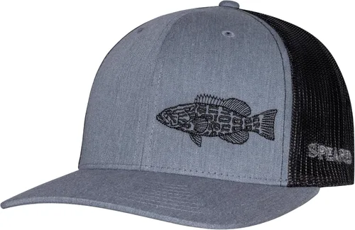 Miniatura 3 de Black Grouper Trucker Hat: Adjustable Snapback Pesca Submarina Pesca