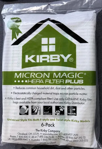Kirby Micron Magic Micro Allergen Bolsas para filtro de aspiradora HEPA
