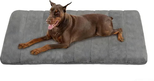 Miniatura 43 de Tapete para jaula para perros de tamaño XL, cama de espuma viscoelástica de 41 x 27 pulgadas, lavable y antideslizante, tapete ultrasuave para Oscuro