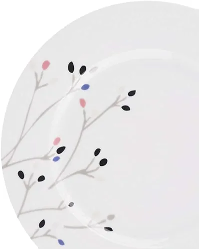 Miniatura 4 de Amazon Basics Juego de vajilla, Apto para microondas y lavavajillas, Servicio para 6, Cocina completa de 18 piezas, Platos, fuentes, cuencos, ramas