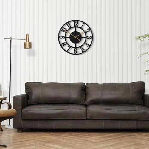 Miniatura 4 de LEIKE - Reloj de pared con números arábigos de 10 pulgadas, funciona con pilas, negro, silencioso y sin tictac, relojes de pared para decoración