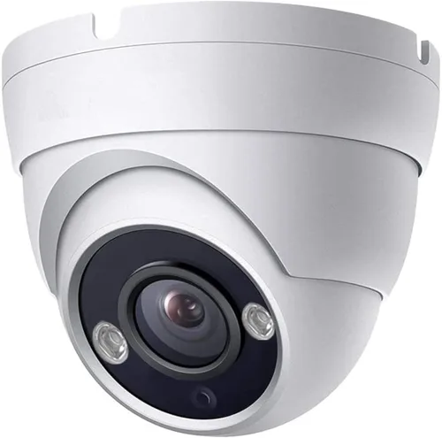 Real HD Cámara de seguridad de vigilancia CCTV analógica de 5 MP coaxial TVI CVI, ángulo de visión amplio de 0.110 in 100°, visión nocturna IR de 65