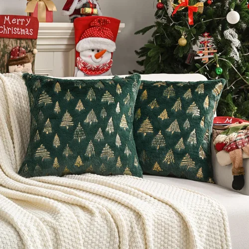 Miniatura 13 de FUTEI Regalos para Niños, Fundas de Almohada Decorativas Gamer'Spot de 18x18 Pulgadas, Juego de 1, Decoración Navideña del Hogar para Sofá, Cama