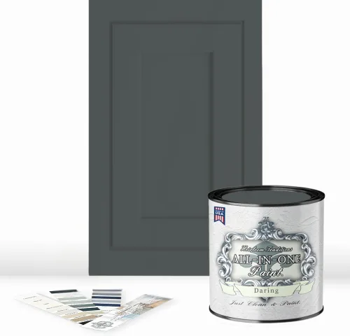 Miniatura 92 de Pintura TODO EN UNO, Abbey (gris cálido), Muestra de 8oz - Pintura duradera para gabinetes y muebles. Imprimación y capa superior incorporadas,