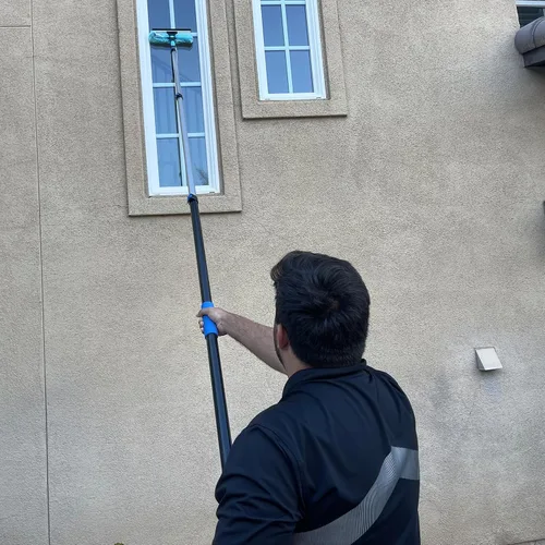 Miniatura 5 de Escobilla de ventana de 11 pulgadas y limpiador de microfibra 2 en 1 Combo Herramientas de limpieza (solo accesorio) (1)