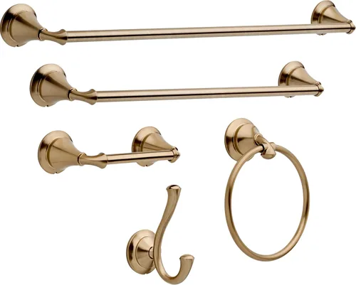 Miniatura 3 de Delta Faucet 79446-CZ Linden - Toallero (3 unidades), color bronce champán