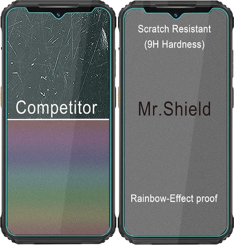 Miniatura 5 de Mr.Shield [Paquete de 3] Protector de pantalla para Ulefone Armor 21 [vidrio templado] [vidrio japonés con dureza 9H] Protector de pantalla