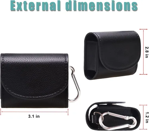 Miniatura 2 de LTGEM - Funda de cuero compatible con Apple AirPods Pro 2 / AirPods 4/2 / Pro & Beats/Samsung Galaxy/JBL/Anker Soundcore/EarFun auriculares