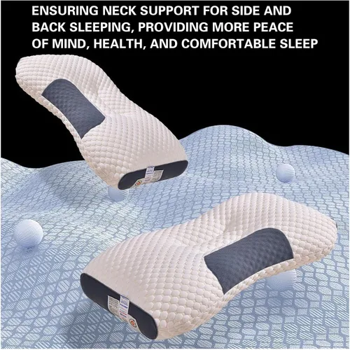 Miniatura 3 de Almohadas para dormir de lado, almohada de protección de vértebra cervical, almohada de cama de altura ajustable para dolor de cuello, almohada
