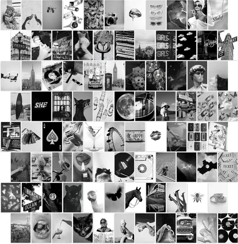 Miniatura 44 de Y2K BOO Kit de Collage de Pared Dark Academia - 50 Fotos Clásicas y Misteriosas de 4"x6" para Decoración de Dormitorio, Regalo para Chicas