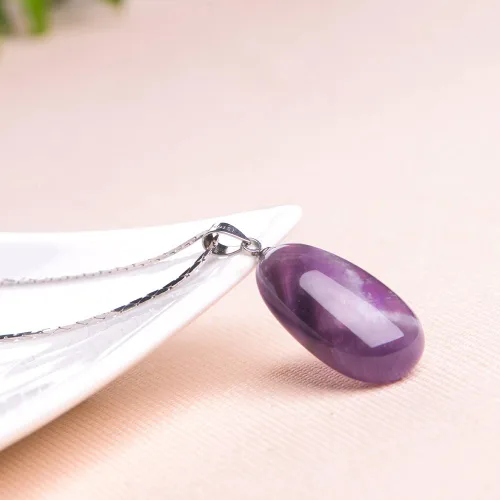 Miniatura 5 de iSTONE - Collar de plata de ley 925 con dije de lapislázuli para mujer, piedra preciosa natal con cadena de plata de 18 pulgadas