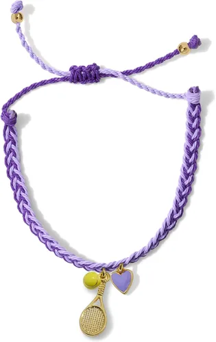 Miniatura 5 de GIMMEDAT Pulsera de raqueta de tenis, pulsera de oro, impermeable, ajustable, joyería de amistad, equipos de regalo