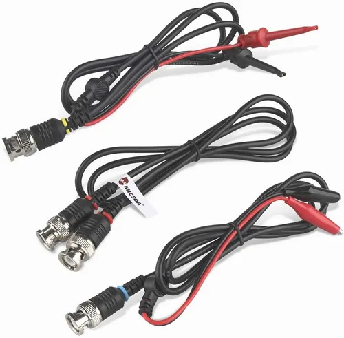 Miniatura 3 de Sondas osciloscopio - Clips BNC a cocodrilo, mini clips de prueba y cables BNC (paquete de 3)