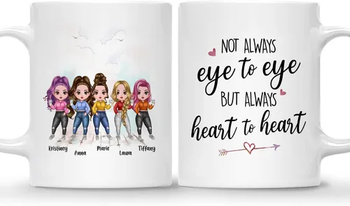 Miniatura 15 de Gossby Taza personalizada para madre y 1 hija, como madre como hija, regalos para madre, mejores tazas de café para madre, taza personalizada