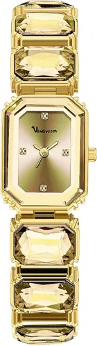 Miniatura 6 de Reloj de pulsera de cristal de lujo para mujer, elegante, rectangular, minimalista, con esfera de diamantes, impermeable, a la moda, delicado