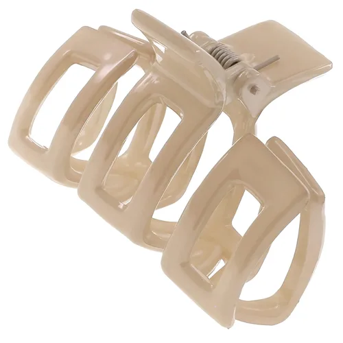Camila Paris - Pinzas para el cabello francés para mujer, cabello grueso, 2.5 pulgadas, 1 unidad (paquete de 1), beige, mariposa, agarre fuerte