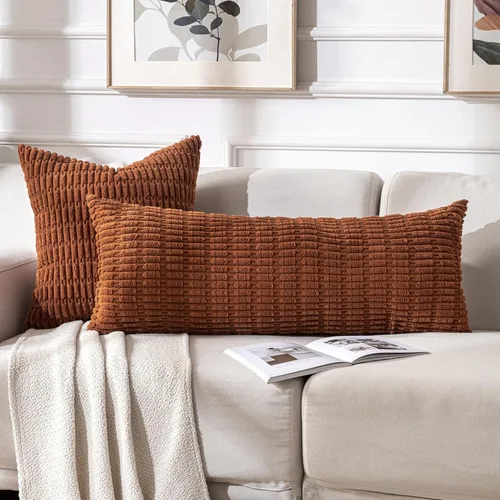 Miniatura 277 de Fancy Homi - Paquete de 2 fundas de almohada decorativas de color taupe de 22 x 22 pulgadas para sala de estar, sofá, cama, estilo rústico, bohemio