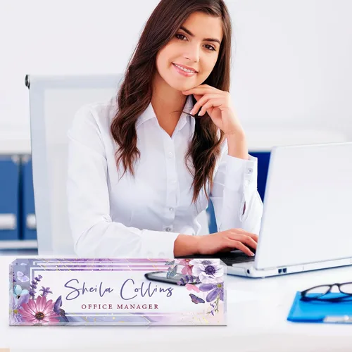 Miniatura 5 de Placa de nombre personalizada para escritorio, regalos de agradecimiento para empleados, placa de nombre de escritorio de acrílico personalizada