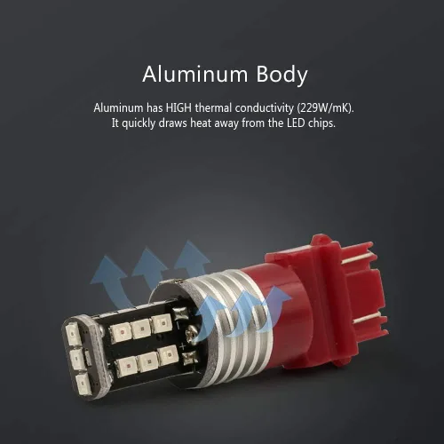 Miniatura 2 de Syneticusa 3156 3157 Bombillas de luces de freno LED estroboscópicas rojas súper brillantes de cuña de alta potencia 3535 LED 12V luces de parada